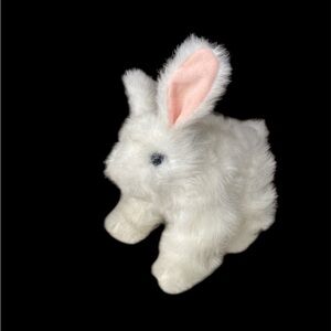 FurReal Friends 2011 Hop n’ Cuddle Interactive White Bunny Rabbit Moves WORKS